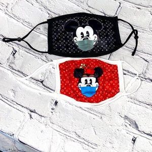 Face Covering Face Mask Set Disney Star Patterned